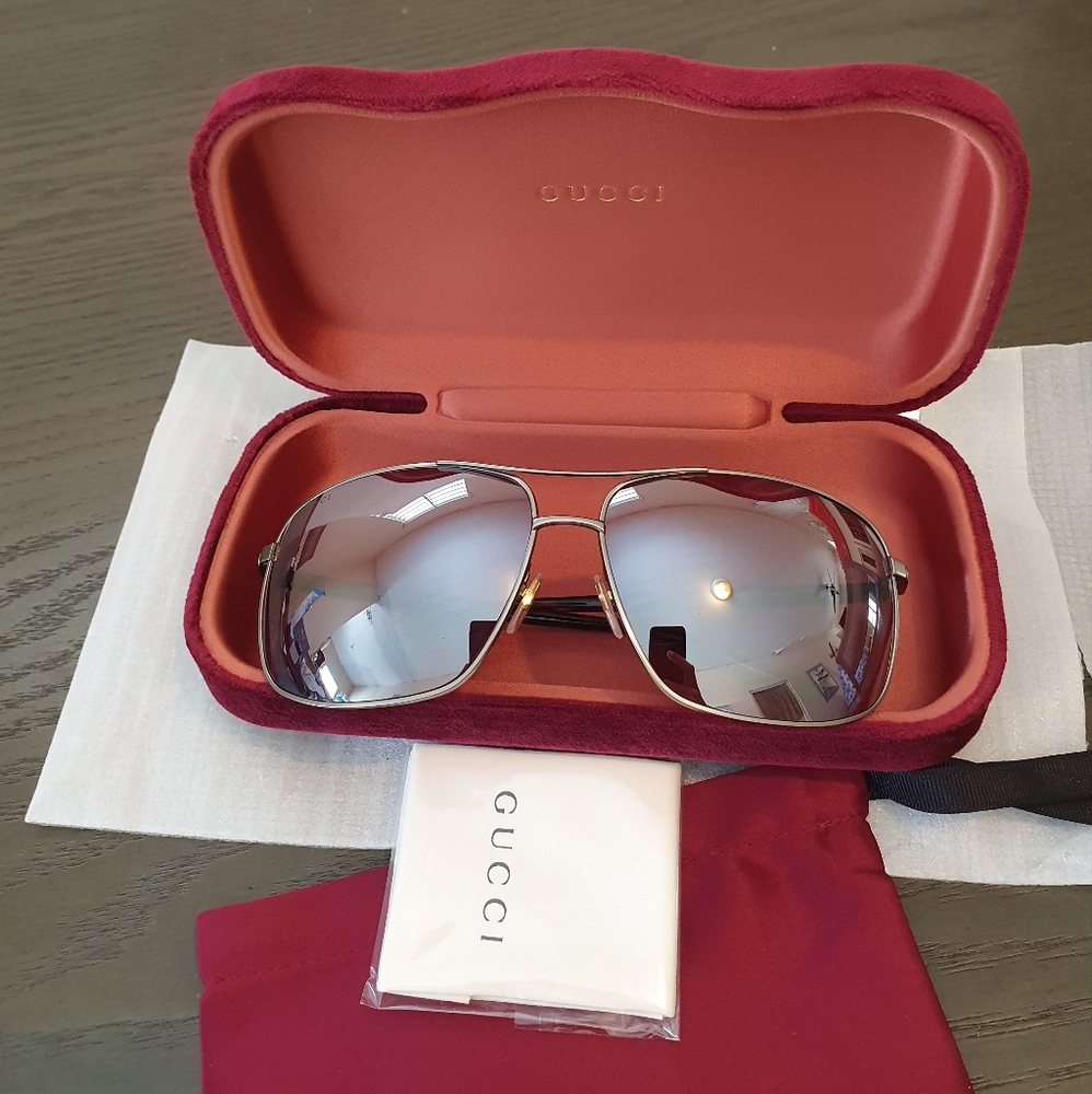 Gucci Sunglasses GG0065SK 002  66-14-135 💯% Authentic